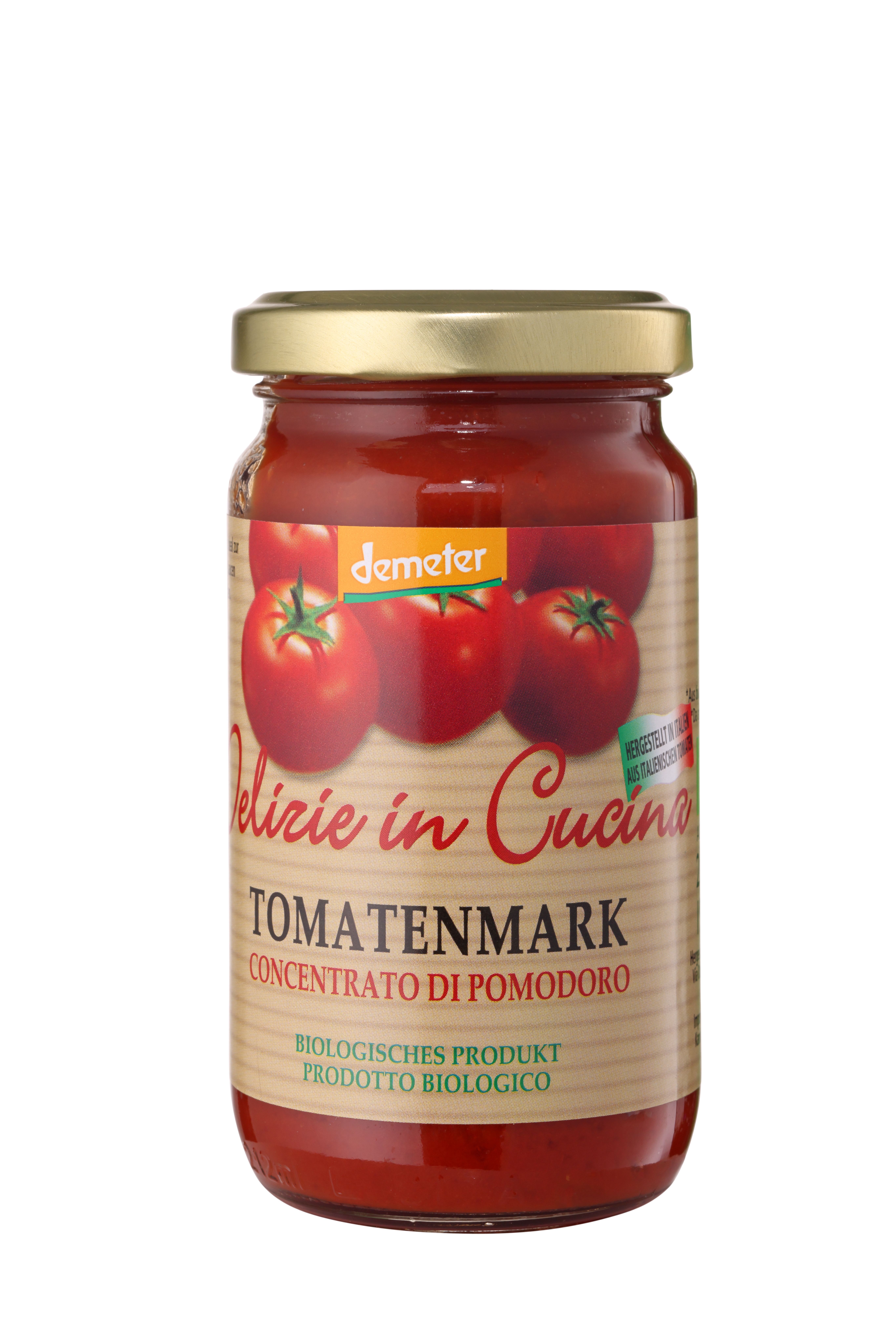 Delizie in Cucina, DEMETER Tomatenmark, 200 g- DE-ÖKO-003