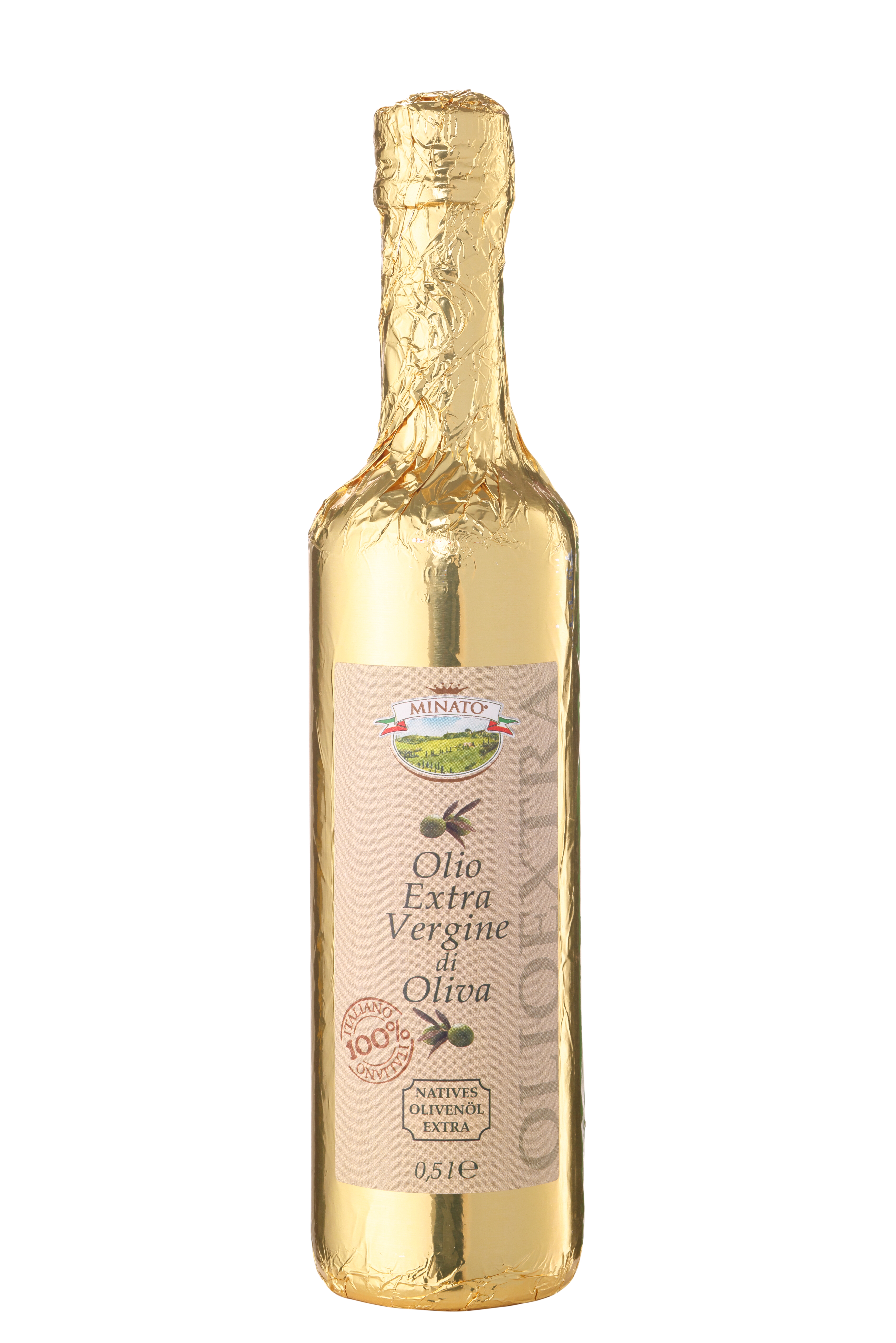Minato, Natives Olivenöl Extra "Gold", 100% Italienisch, 500ml