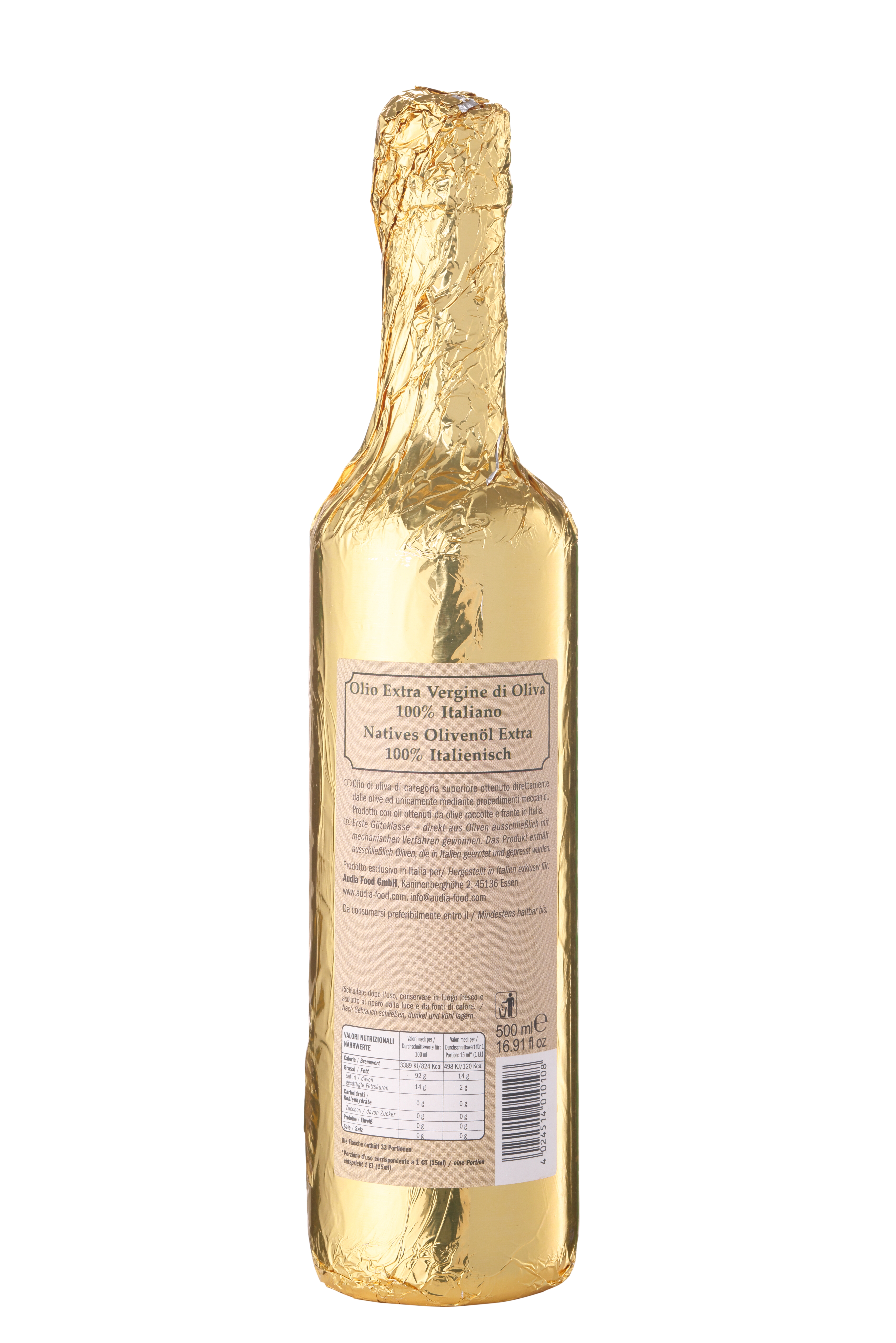 Minato, Natives Olivenöl Extra "Gold", 100% Italienisch, 500ml