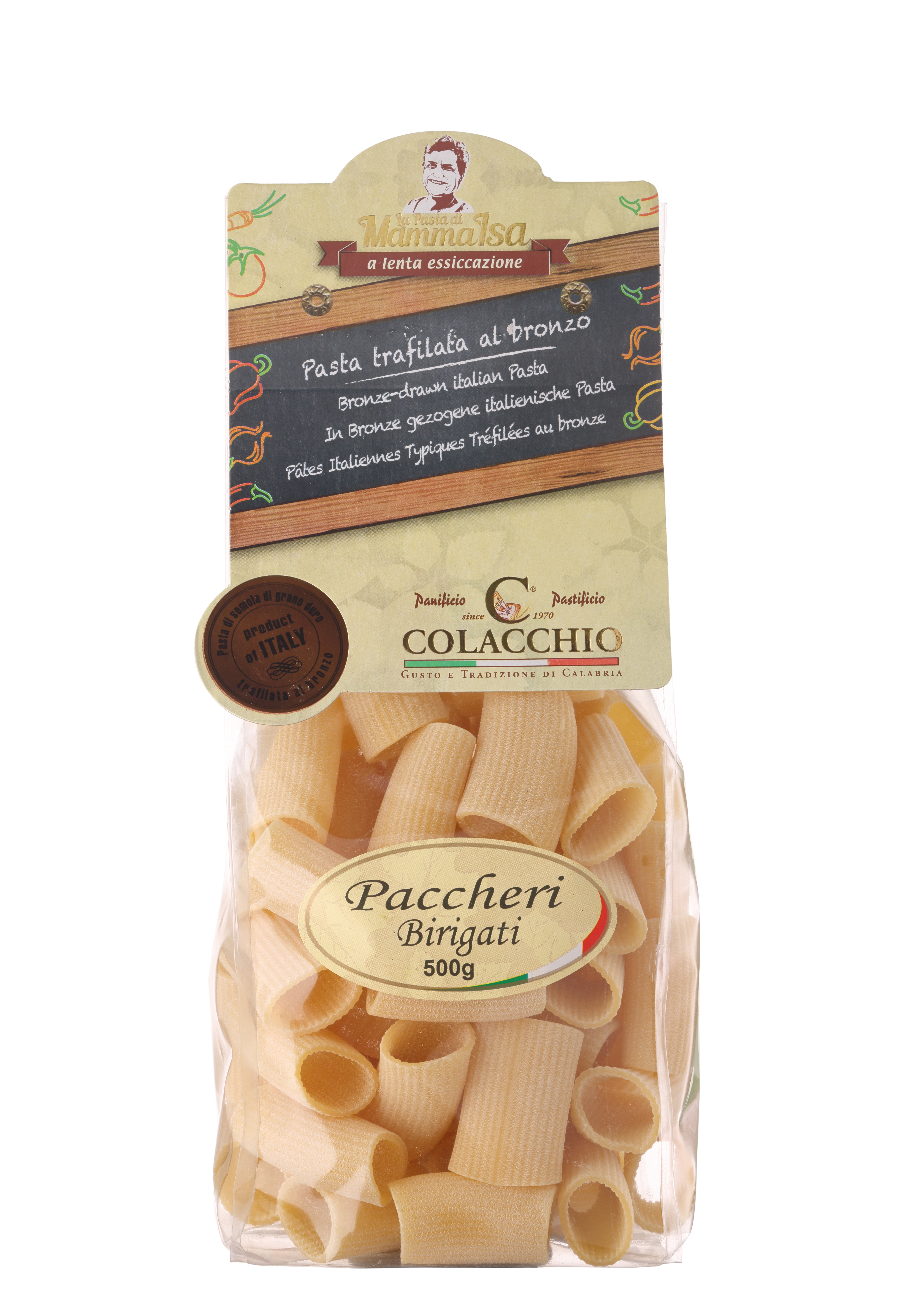Colacchio, "Paccheri Birigati" Pasta, 500g