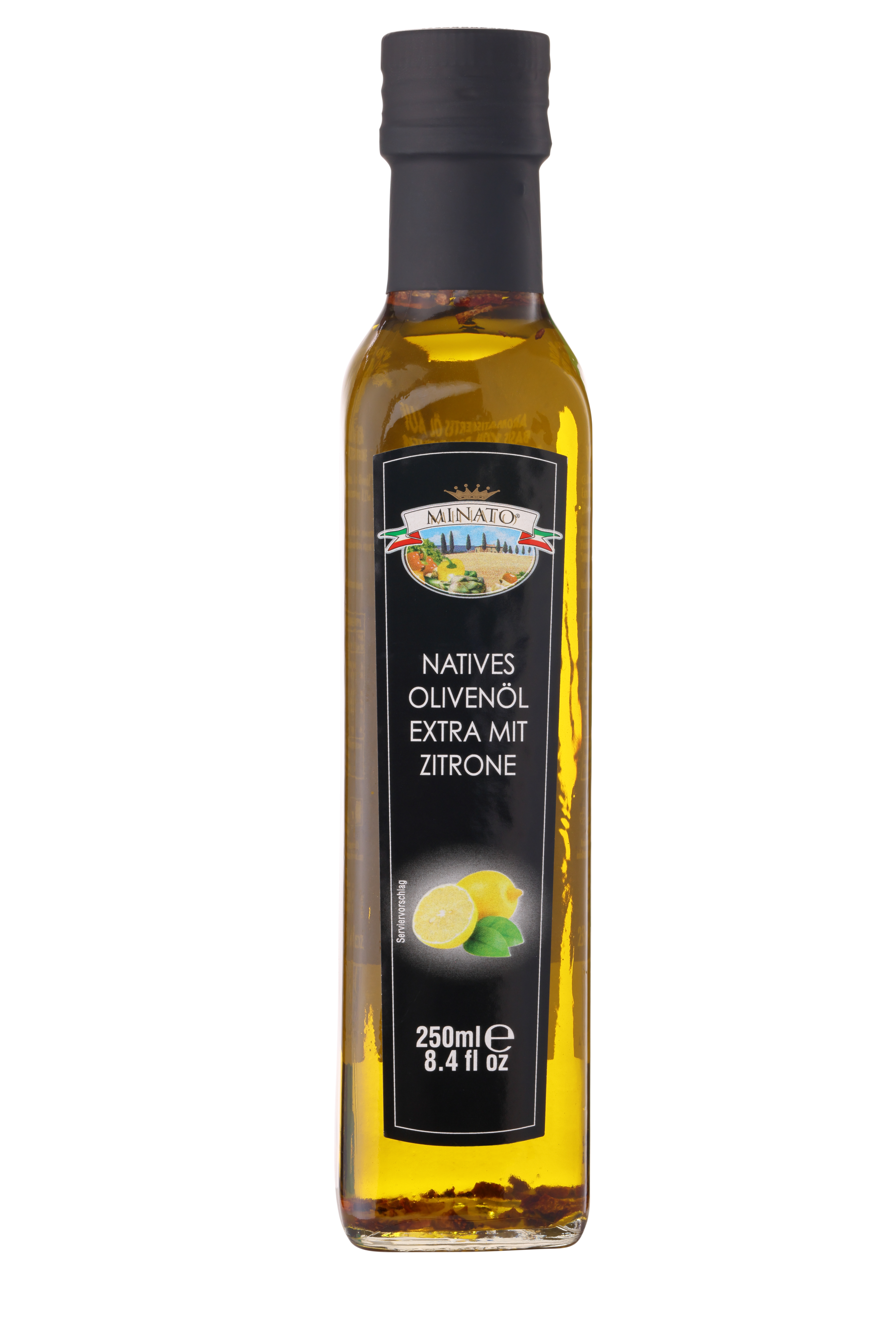 Minato, natives Olivenöl Extra mit Zitrone, 250ml
