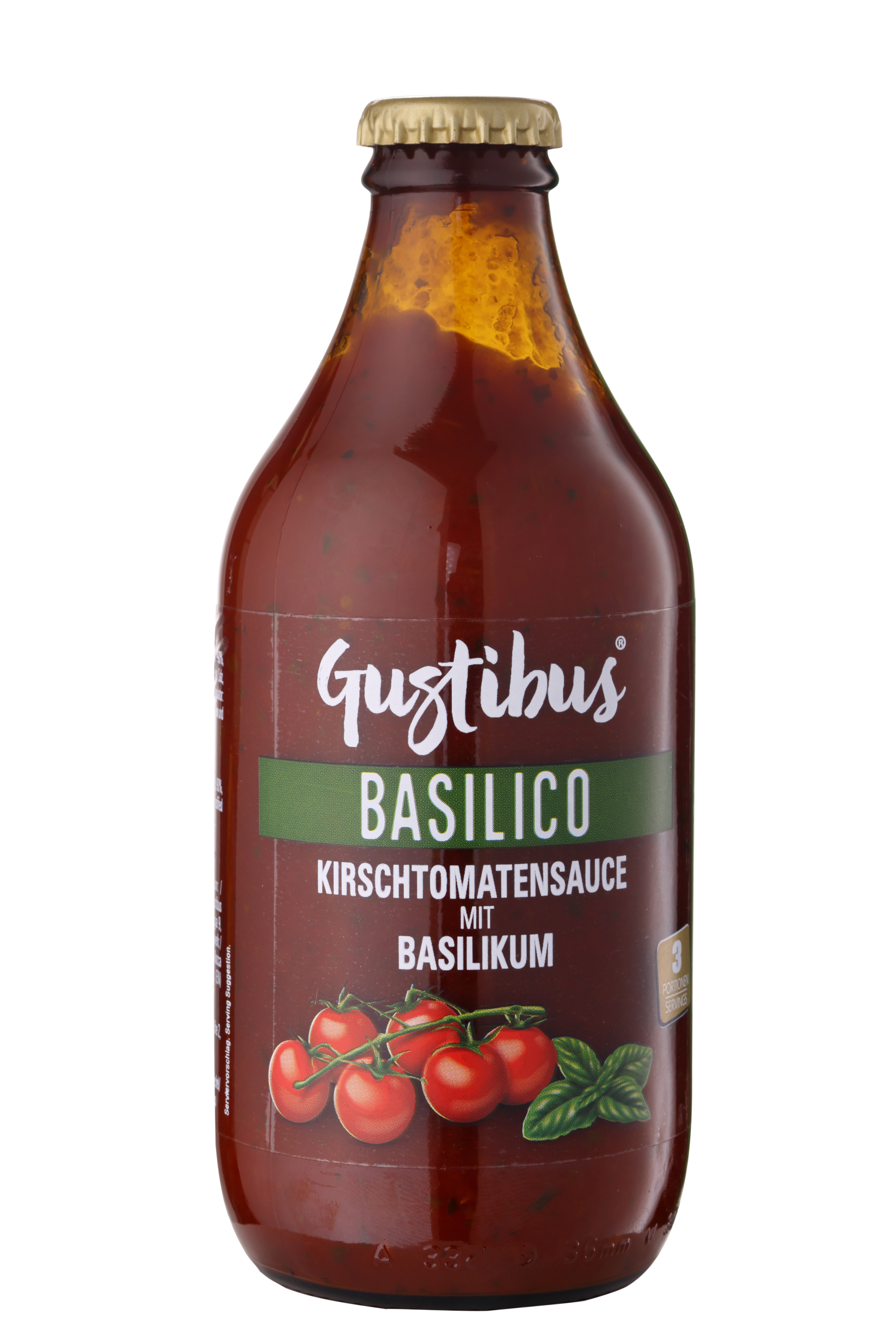 Gustibus, Tomatensauce aus Kirschtomaten mit Basilikum, 330g